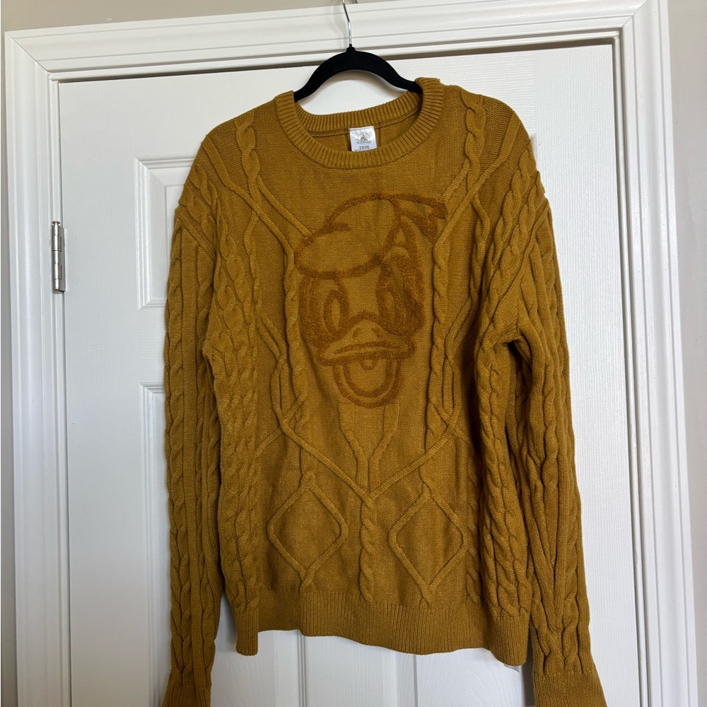 Disney Mustard Sweater with Donald Duck Design